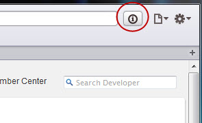 Web Inspector icon in place